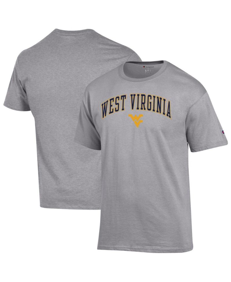 Men's Gold West Virginia Mountaineers Arch Over Logo T-Shirt