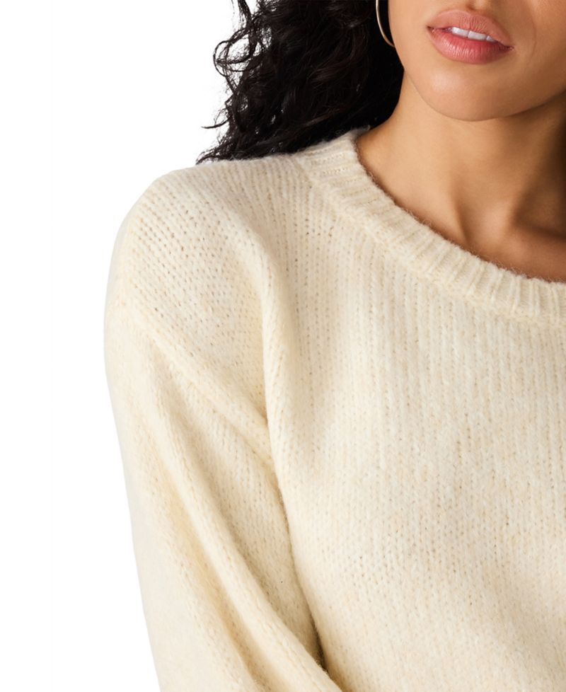 Women's Carmen Crewneck Fuzzy-Knit Sweater