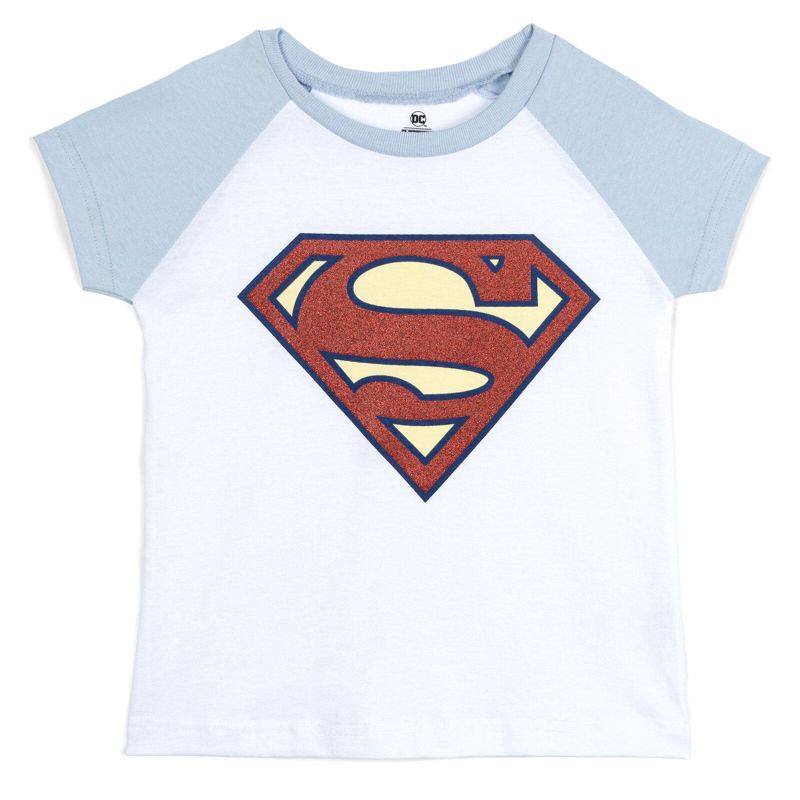 Little Girls Glitter Graphic T-Shirt