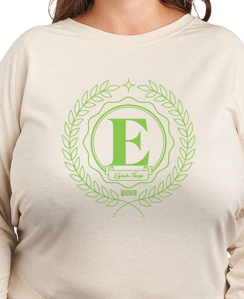 Plus Size Wicked Elphaba E Graphic Pullover T-Shirt
