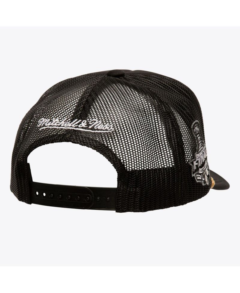 Men's Black Los Angeles Kings SOUL Collection Golden Stanley Cup Champions Trucker Adjustable Hat