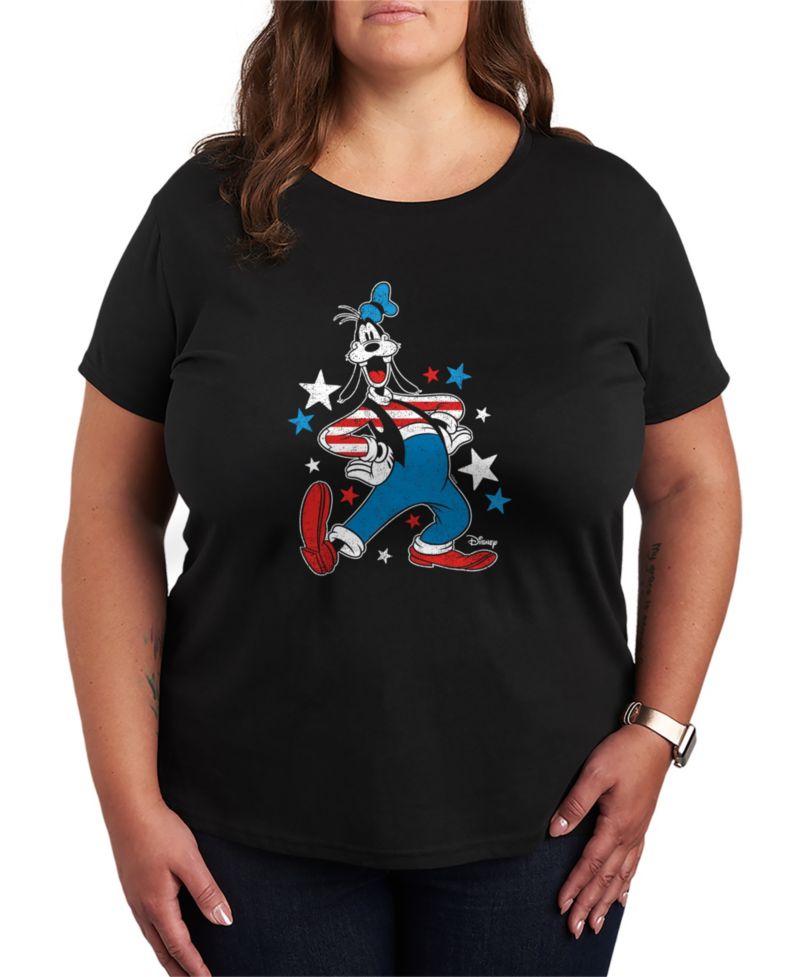 Plus Size Disney Goofy Americana Short-Sleeve Graphic T-Shirt