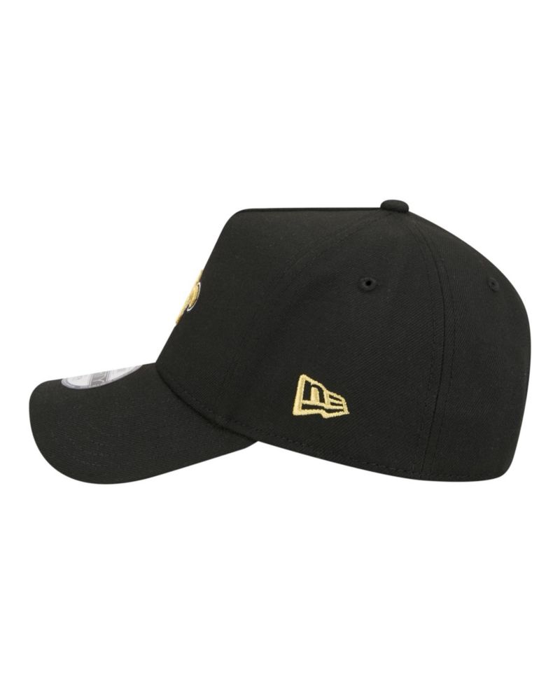 Big Boys and Girls Black New Orleans Saints 9FORTY A-Frame Adjustable Hat