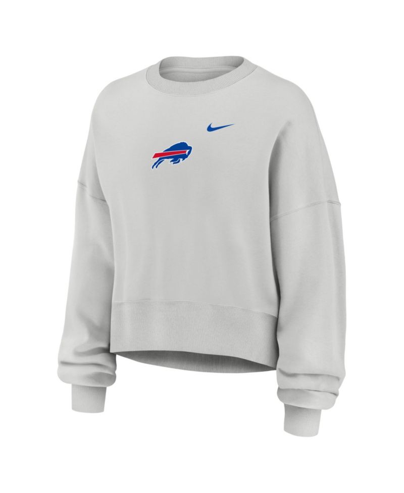 Women's Gray Buffalo Bills Oversized Primetime Phoenix Fleece Sweatshirt