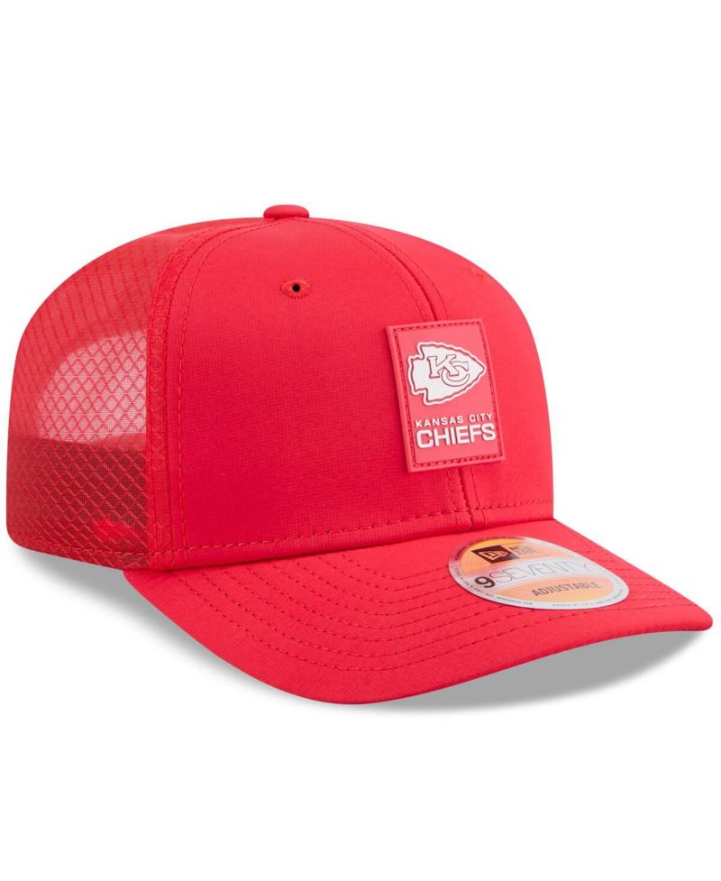 Men's Red Kansas City Chiefs 2025 Sideline 9SEVENTY Trucker Adjustable Hat