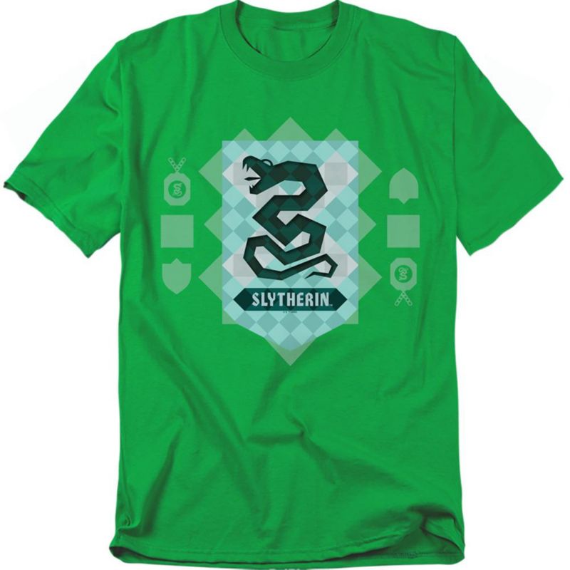 Men's Abstract Slytherin House Shield T Shirt