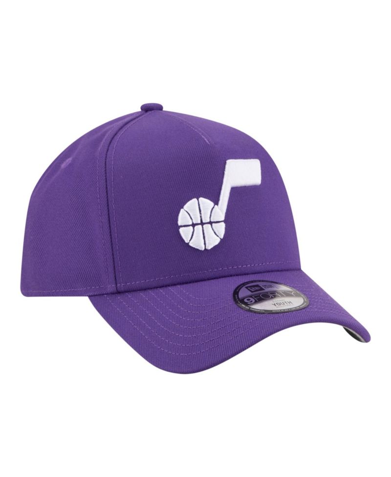 Big Boys and Girls Purple Utah Jazz 9FORTY A-Frame Adjustable Hat