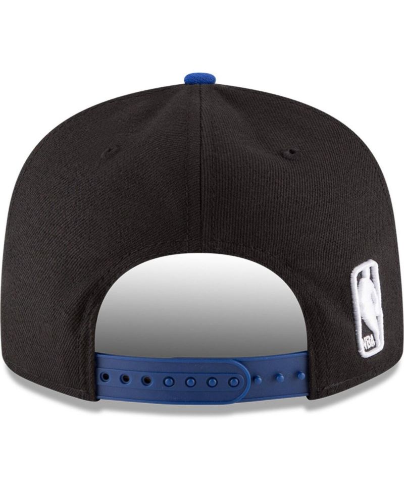 Men's Black, Blue New York Knicks 2-Tone 9FIFTY Adjustable Snapback Hat