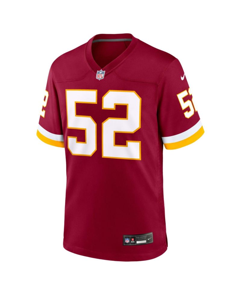 Men's Sonny Styles Burgundy Washington Commanders 2026 NFL Draft First Round Pick No. 7 Team Game Jersey
