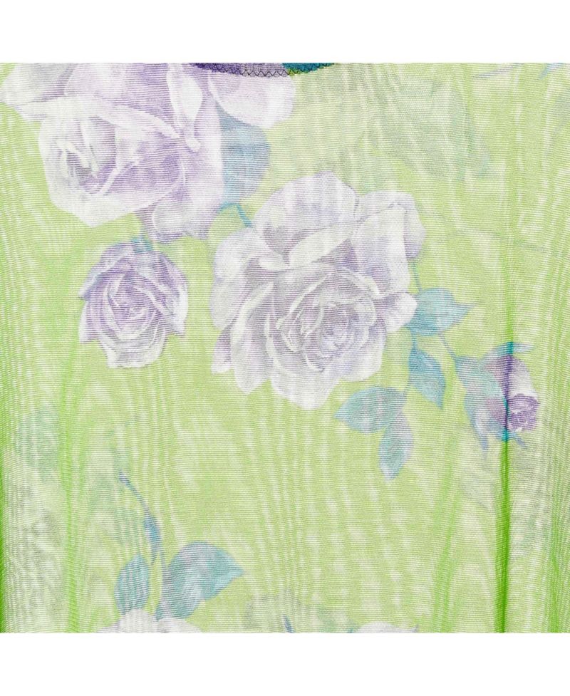 Women's Intimo Sheer Floral Print Mesh Top