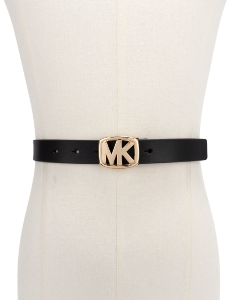 MICHAEL MK Buckle Leather Belt