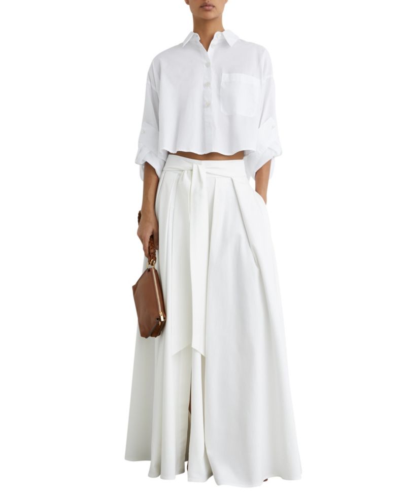 Women's Solenge Cropped Cotton Shirt