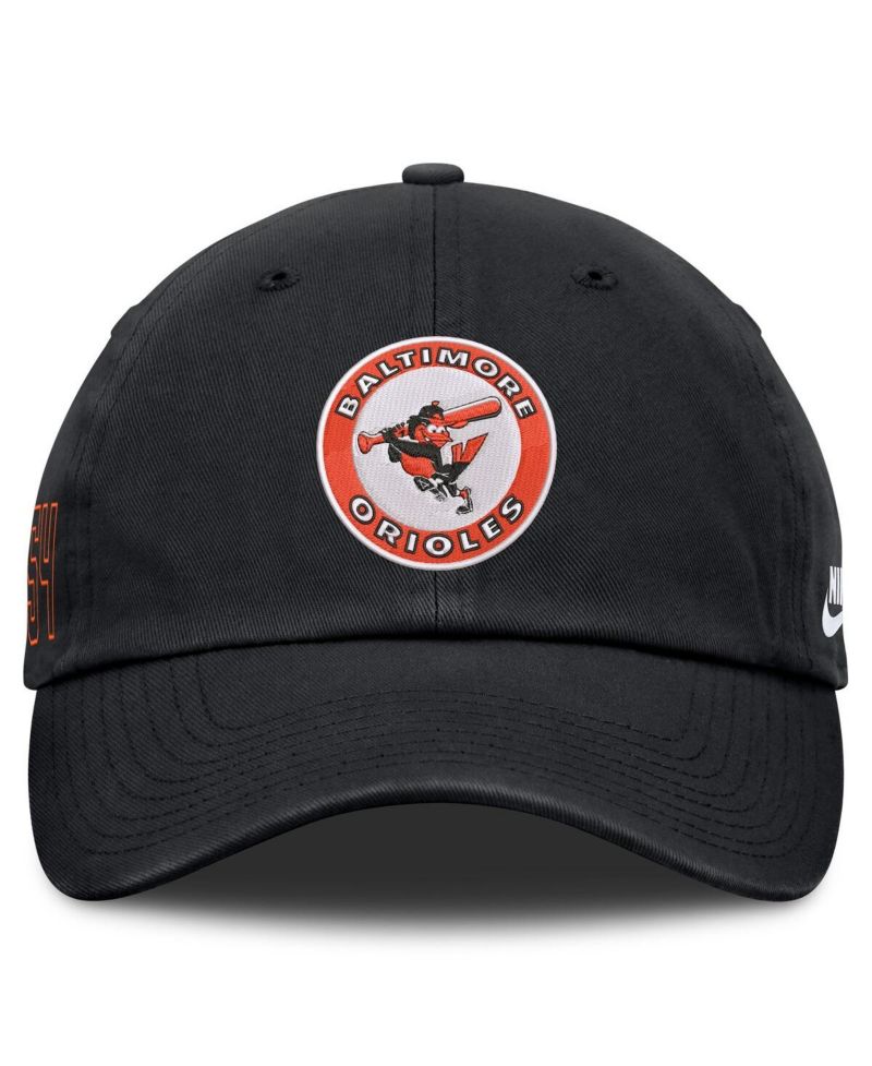 Men's Black Baltimore Orioles Cooperstown Club Adjustable Hat