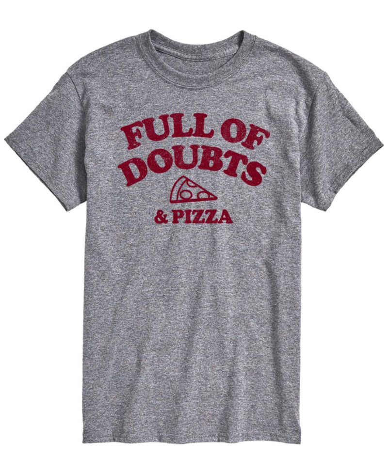 Men's Full Of Doubts And Pizza Short-Sleeve Graphic T-Shirt