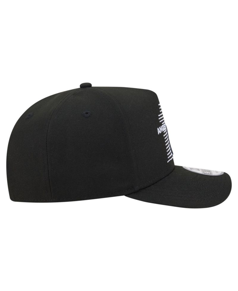 Men's Black Los Angeles Angels Motion A-Frame 9FIFTY Snapback Hat