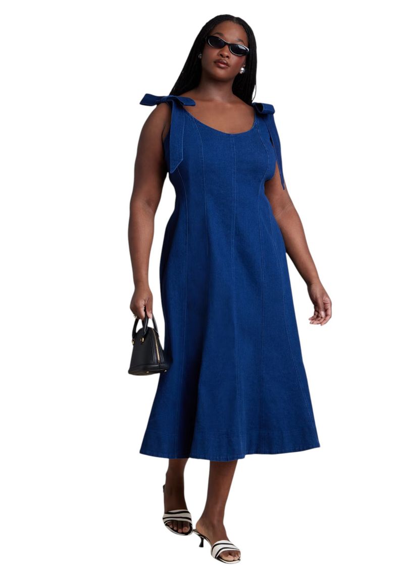 Women's Denim Trumpet Dress