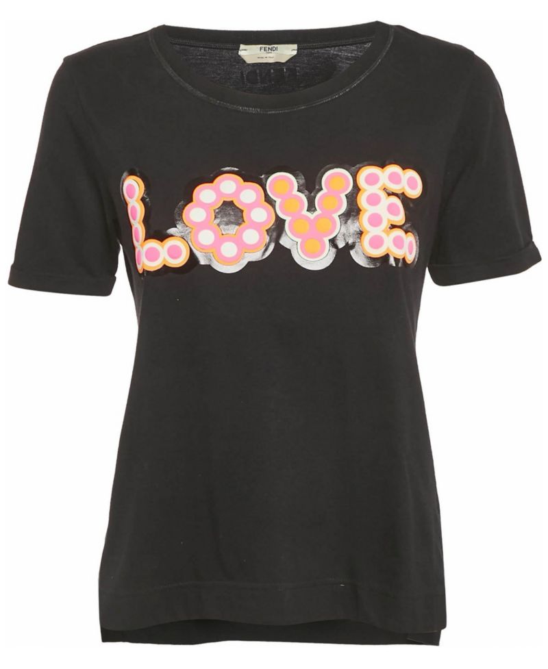 Women's Love Applique Cotton T-Shirt