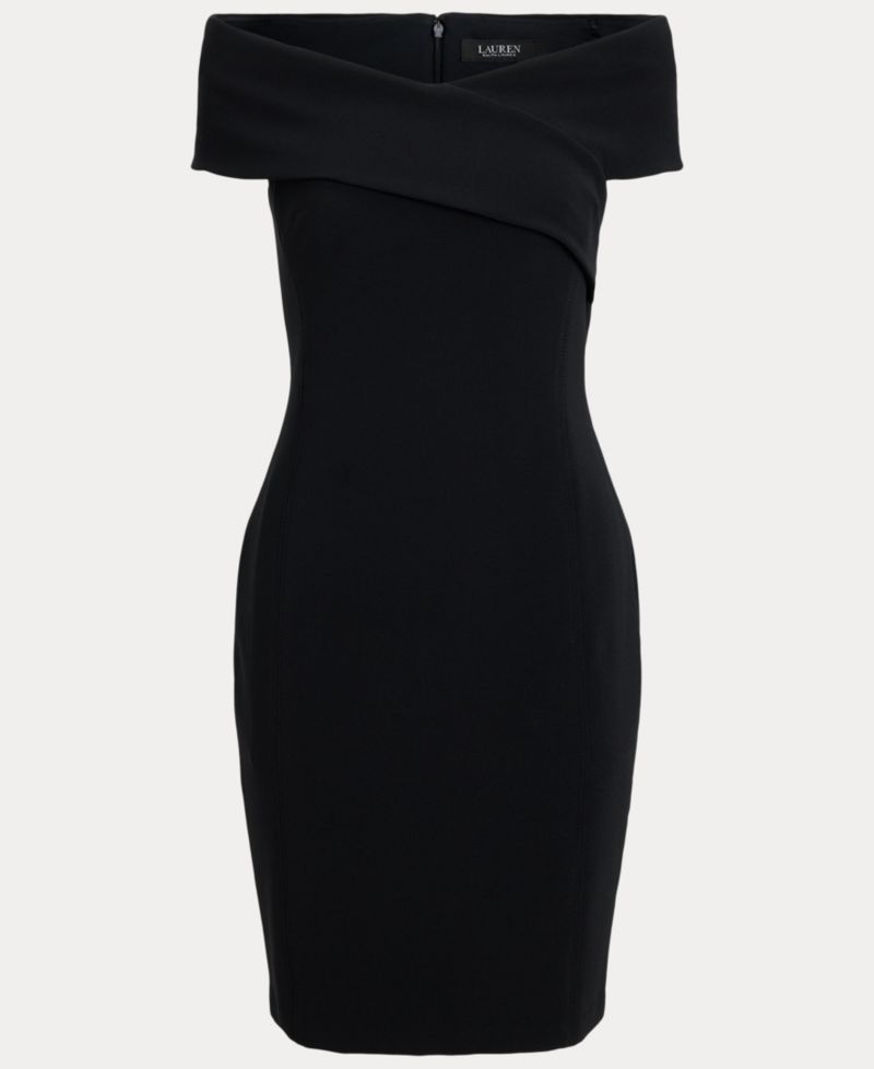 Women's Faille Off-the-Shoulder Cocktail Dress