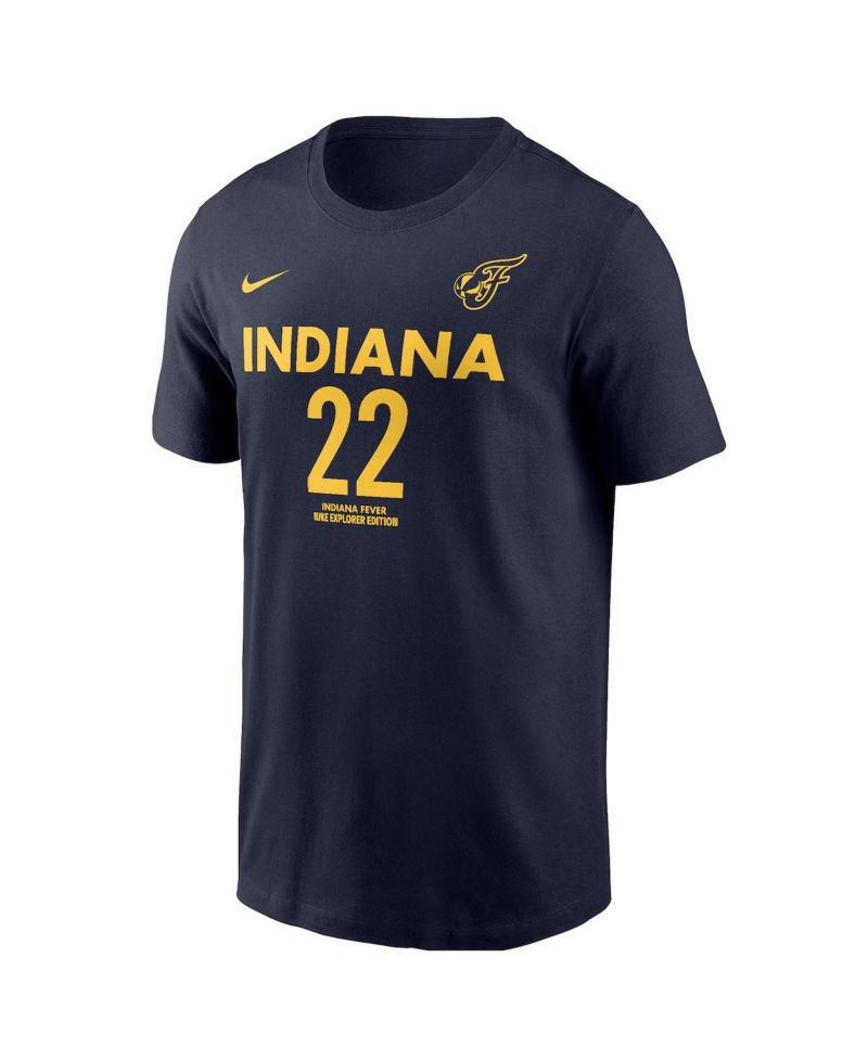 Men's and Women's Caitlin Clark Navy Indiana Fever 2024 WNBA Draft Explorer Edition Player Name & Number T-Shirt
