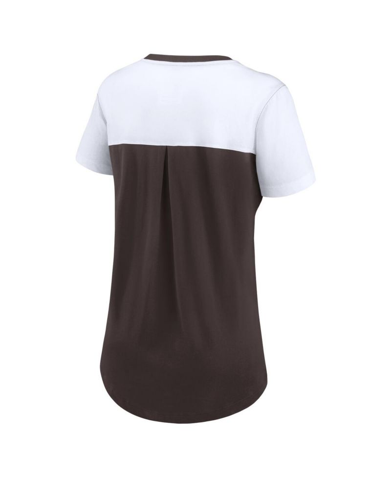 Women's Brown Cleveland Browns Performance Fashion T-Shirt