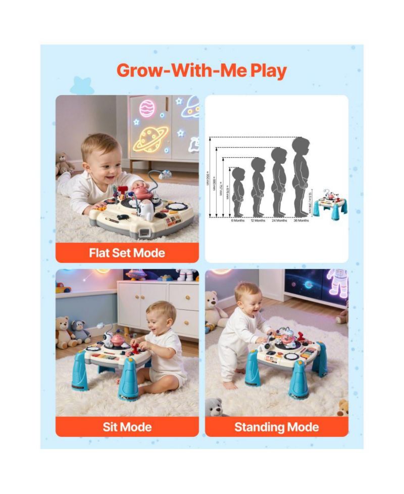 Baby Spacecraft Activity Table with Music & Lights