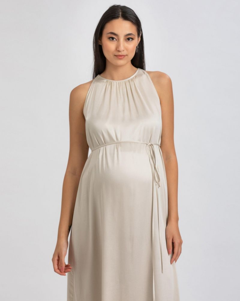 Women's PIETRO BRUNELLI Clarissa Sleeveless Satin Dress