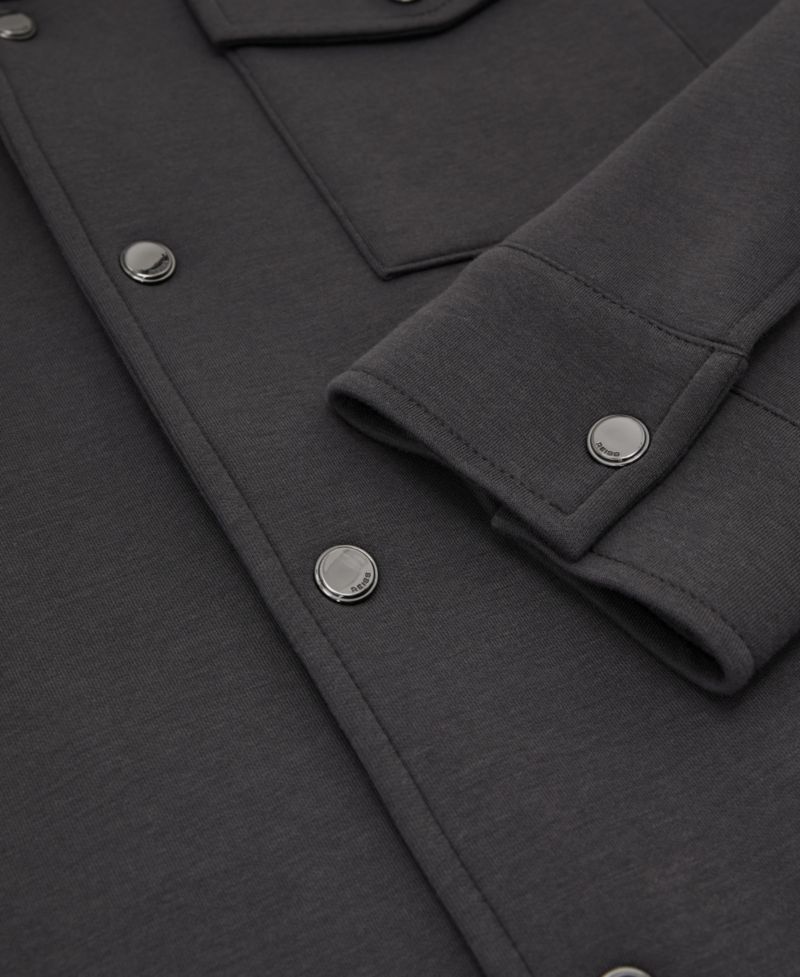 Men's Thom Sueded Interlock Jersey Overshirt