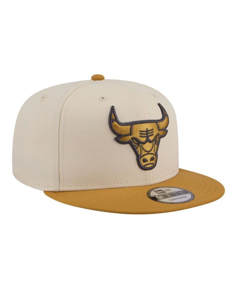 Men's Cream/Tan Chicago Bulls Two-Tone Color Pack 9FIFTY Snapback Hat
