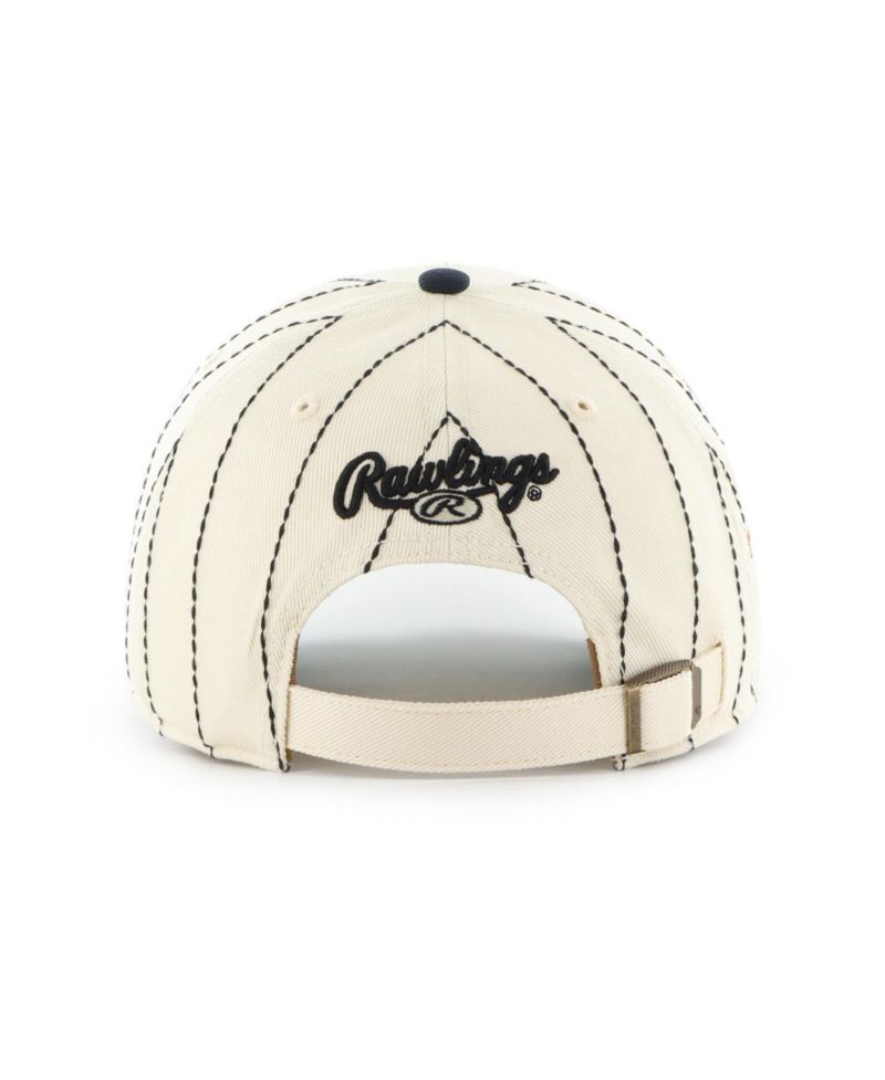47 Brand Men's 'x Rawlings Natural/Navy Houston Astros Pinstripe Clean Up Adjustable Hat