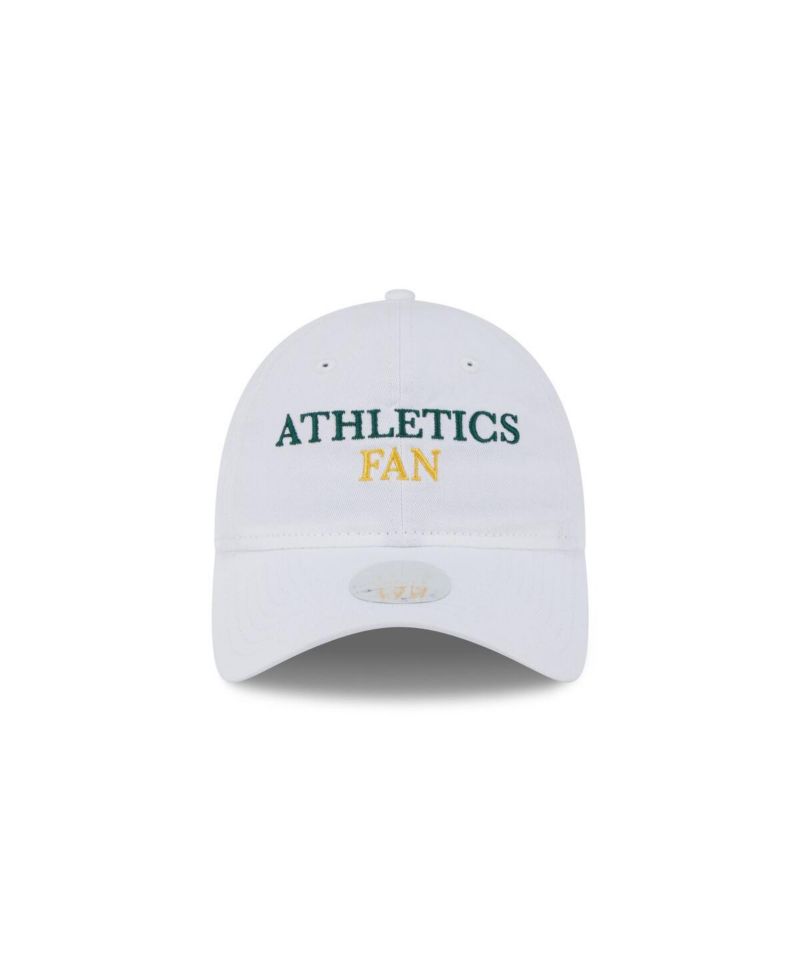 Women's White Athletics Team Fan 9TWENTY Adjustable Hat