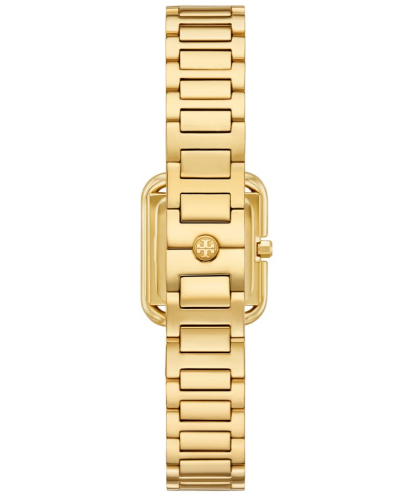 Women's The Kira Square Small Gift Set Quartz Three-Hand Gold Stainless Steel, 19mm