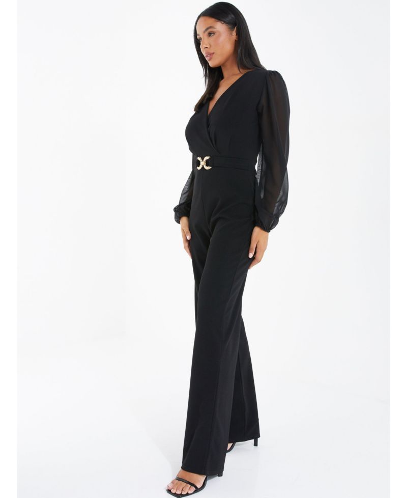 Women's Chiffon Palazzo Jumpsuit