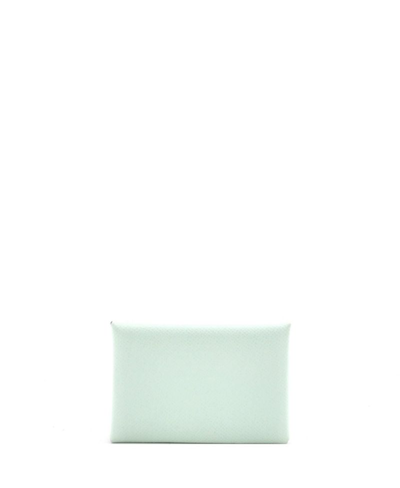 Pre-Owned Hermes Calvi Duo Card Holder Epsom
