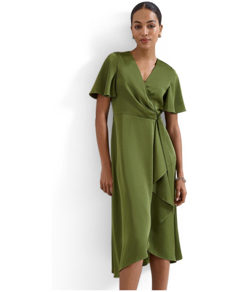 Women's Julissa V-Neck Satin Dress