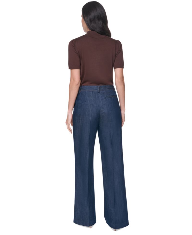 Women's Short-Sleeve Mock-Neck Puff-Sleeve Sweater