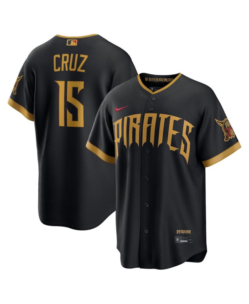 Men's Oneil Cruz Black Pittsburgh Pirates 2026 City Connect Stadium Jersey