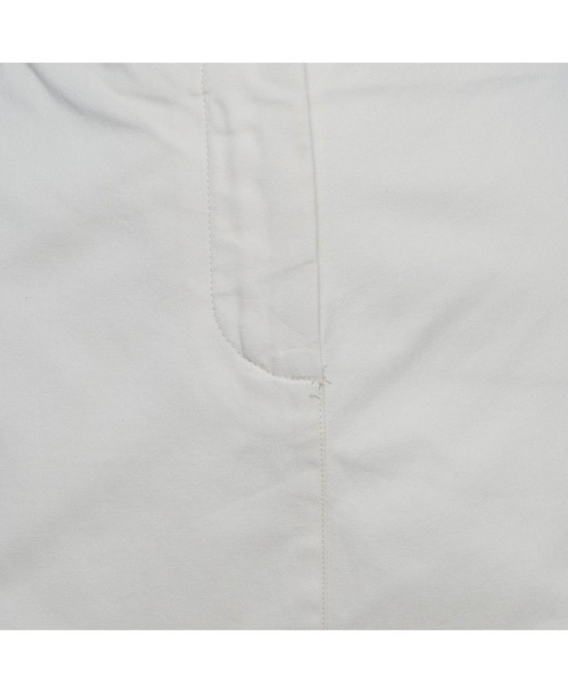 Women's Cream Twill Mini Skirt