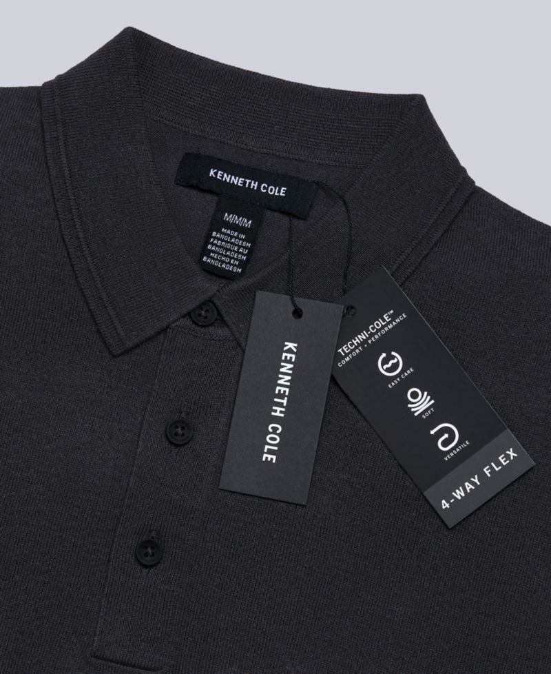 Men's Long Sleeve Polo Sweater
