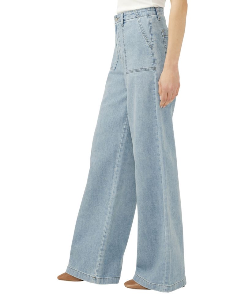 Women's Wide-Leg Knit Flex Jeans