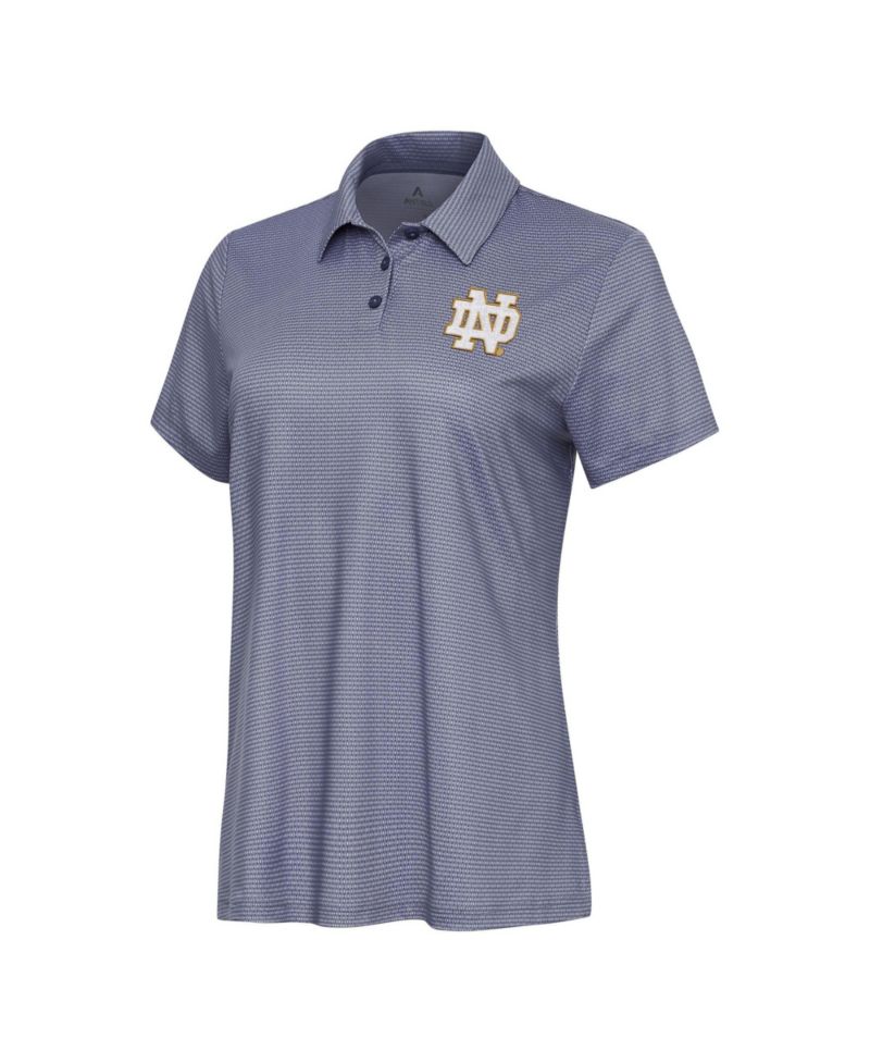 Women's White Notre Dame Fighting Irish Rings Polo Shirt
