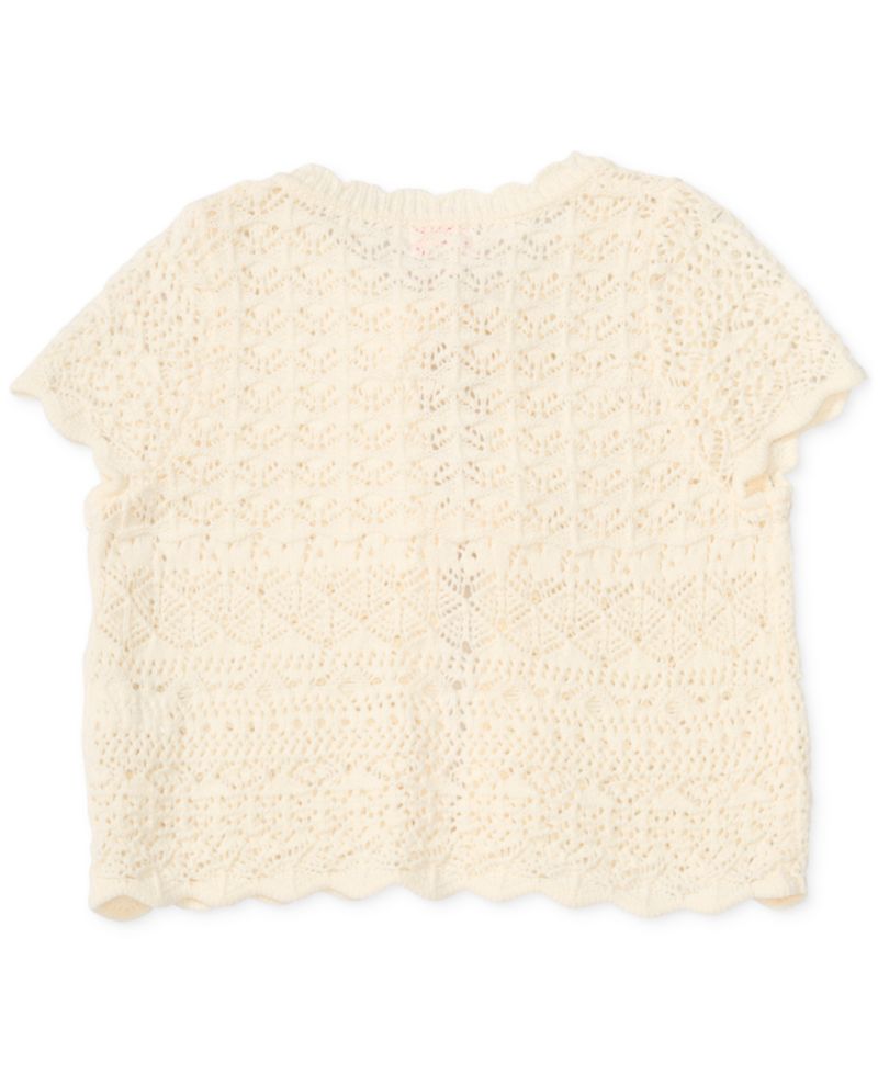 Girls' 7-16 Short-Sleeve Shrug Top