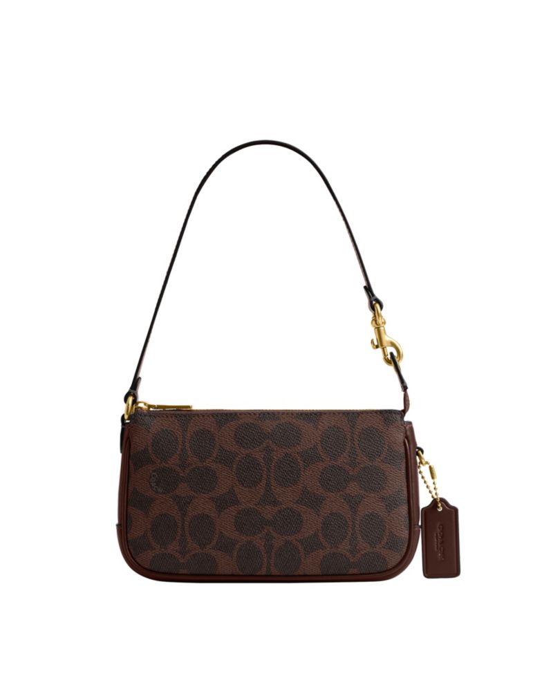 Plaza Mini Signature Canvas Slim Shoulder Bag 18