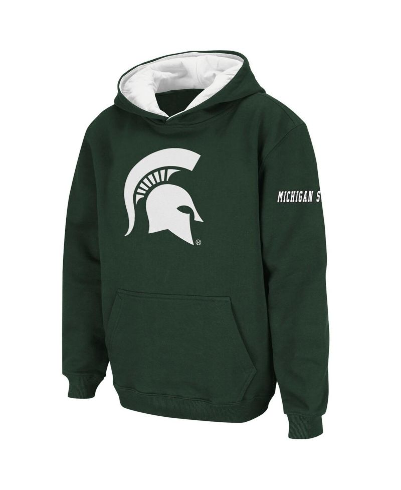 Big Boys Michigan State Spartans Big Logo Pullover Hoodie