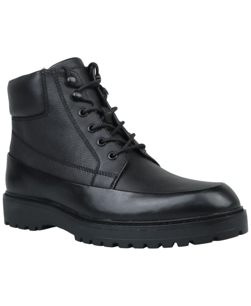 Men's Genuine Leather Lace-Up Boots
