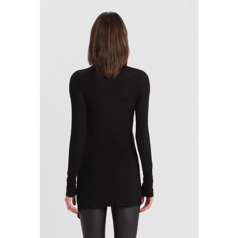 Women's Morgan Kimono-Wrap V-Neck Sheer Jersey Tunic