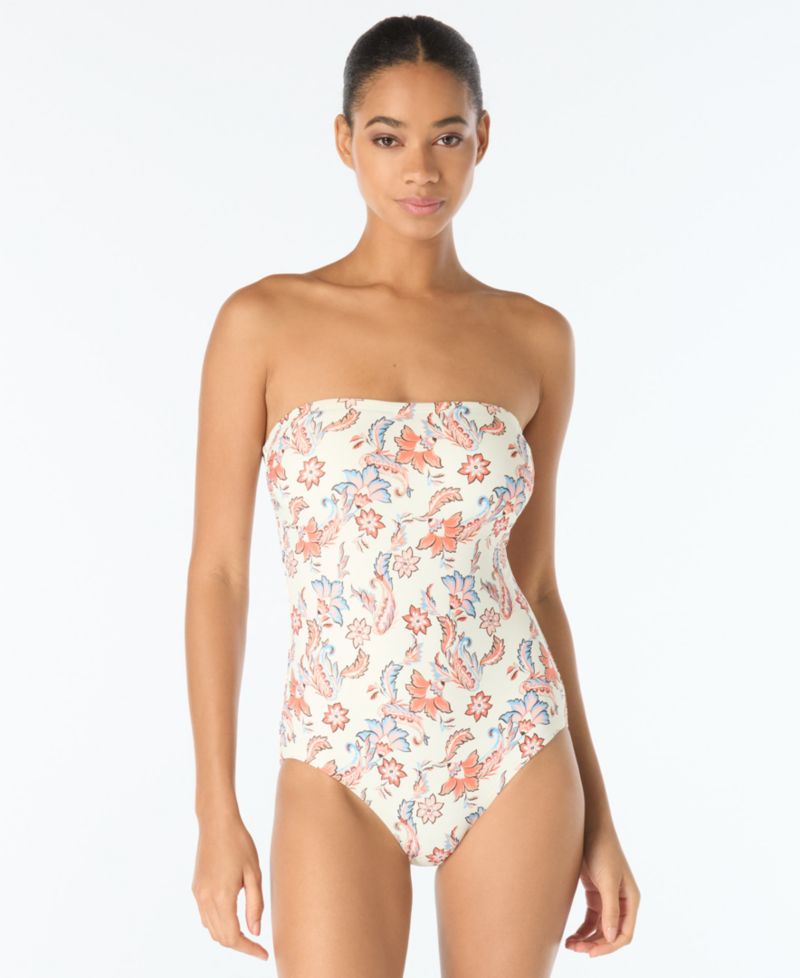 Women's Bandeau Neck One-Piece Swimsuit
