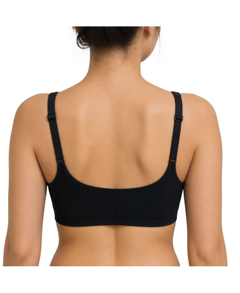 Women's Ease Cotton Front Closure Bra for Mastectomy 2-Pack