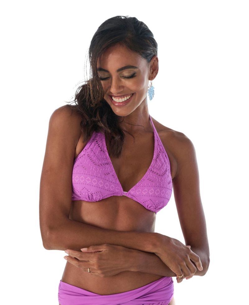 Women's Crochet Everyday Comfort Underwire Bikini Top