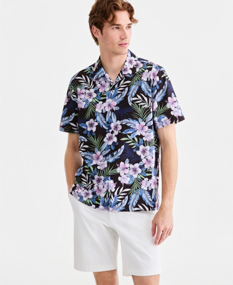 Men's Bahama Coast Midnight Blooms Shirt