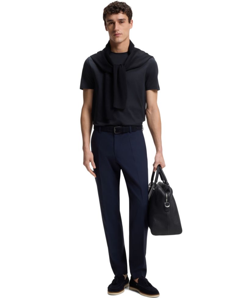 Men's Slim-Fit Mercerized-Cotton T-shirt